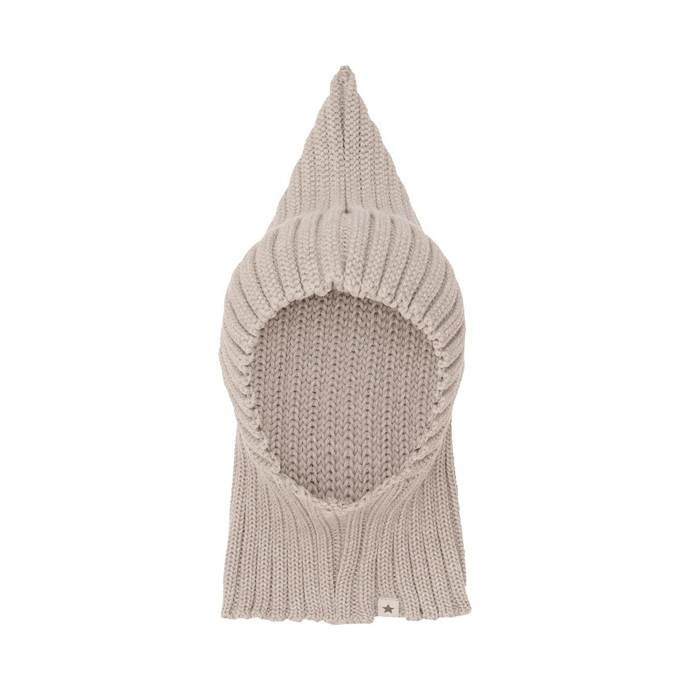 Huttelihut Kids Wool Balaclava Beige Pointed Hood Hat Size 52 2-4Y 460532
